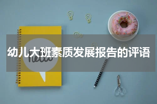 幼儿大班素质发展报告的评语