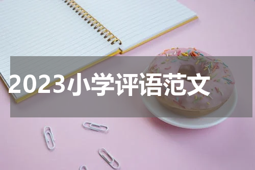 2023小学评语范文
