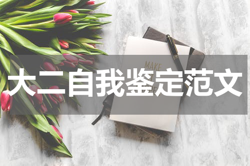 大二自我鉴定范文