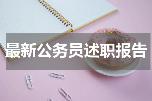 最新公务员述职报告