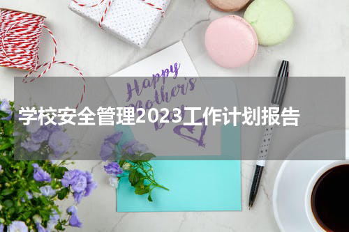 学校安全管理2023工作计划报告