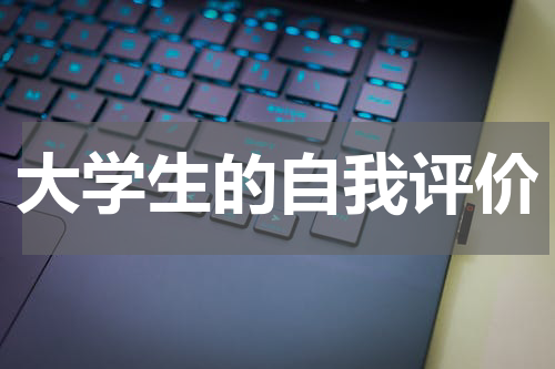 大学生的自我评价