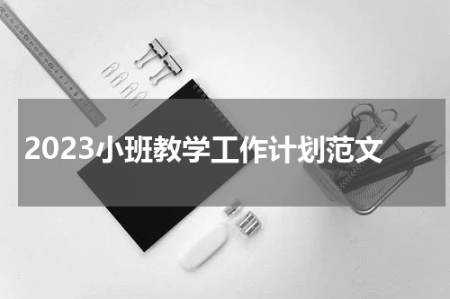 2023小班教学工作计划范文