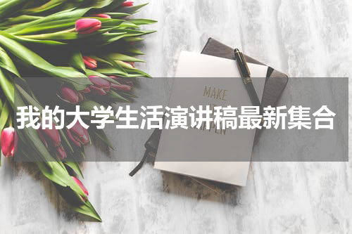我的大学生活演讲稿最新集合
