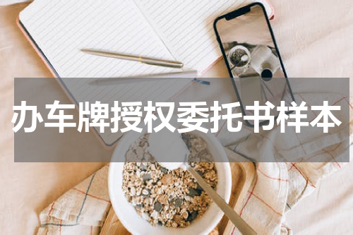 办车牌授权委托书样本