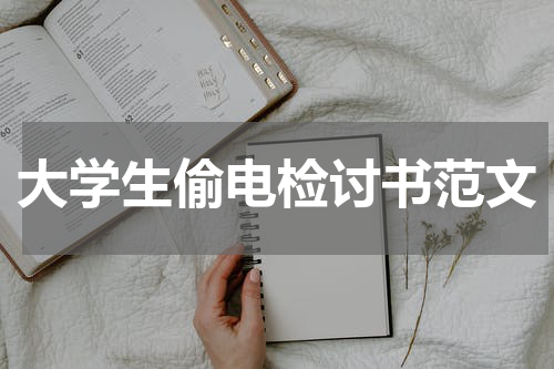 大学生偷电检讨书范文