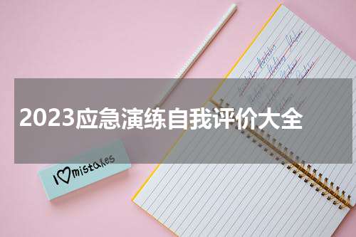 2023应急演练自我评价大全