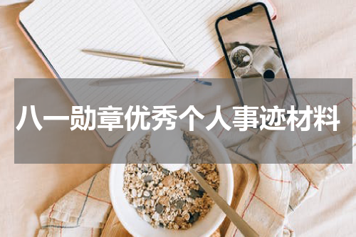 八一勋章优秀个人事迹材料