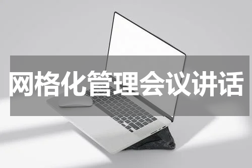 网格化管理会议讲话