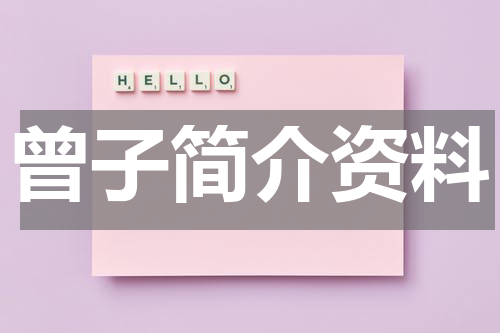 曾子简介资料