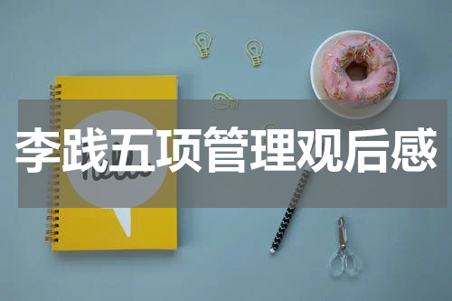 李践五项管理观后感