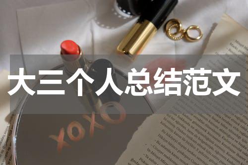 大三个人总结范文