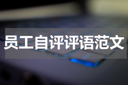 员工自评评语范文