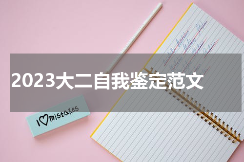2023大二自我鉴定范文