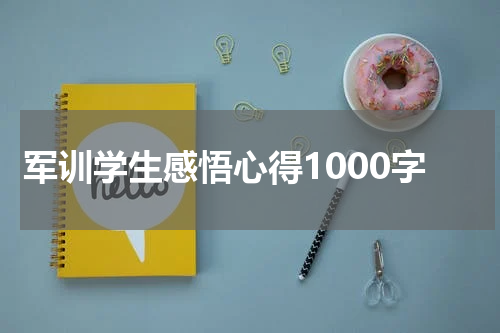 军训学生感悟心得1000字