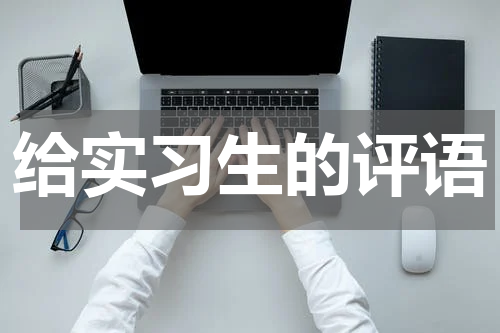 给实习生的评语