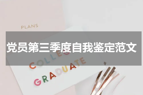 党员第三季度自我鉴定范文
