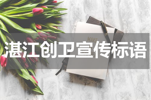 湛江创卫宣传标语