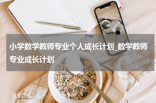 小学数学教师专业个人成长计划_数学教师专业成长计划