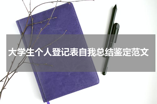 大学生个人登记表自我总结鉴定范文