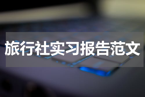 旅行社实习报告范文
