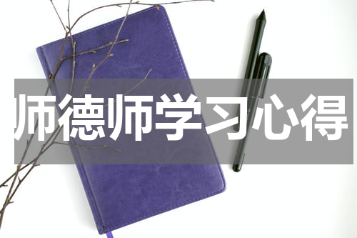 师德师学习心得