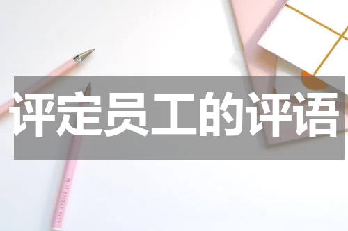 评定员工的评语