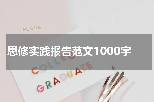 思修实践报告范文1000字