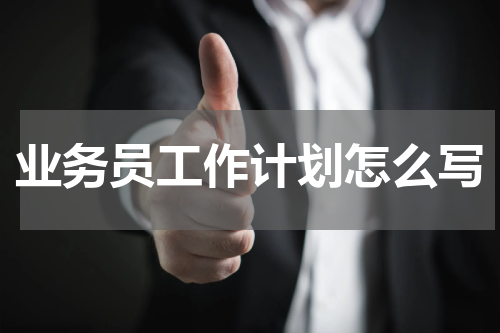 业务员工作计划怎么写