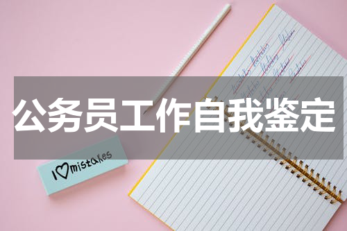 公务员工作自我鉴定