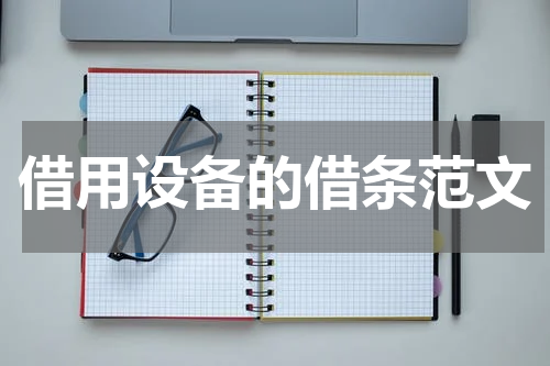 借用设备的借条范文