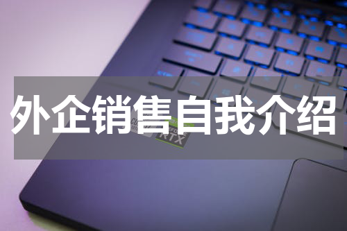 外企销售自我介绍