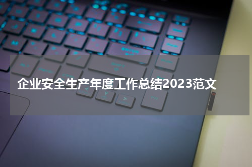 企业安全生产年度工作总结2023范文