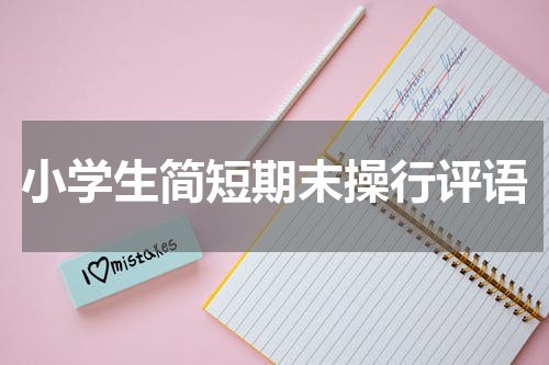 小学生简短期末操行评语