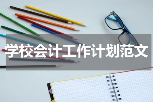 学校会计工作计划范文