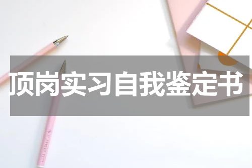 顶岗实习自我鉴定书