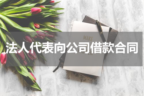 法人代表向公司借款合同