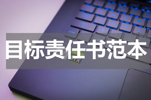 目标责任书范本