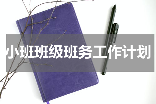 小班班级班务工作计划