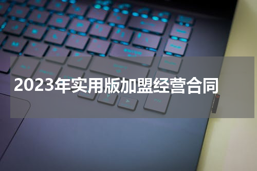2023年实用版加盟经营合同