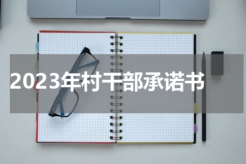 2023年村干部承诺书