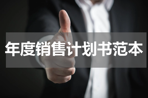 年度销售计划书范本