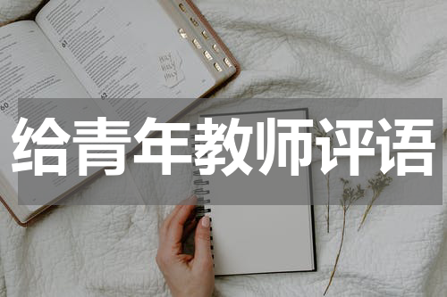 给青年教师评语