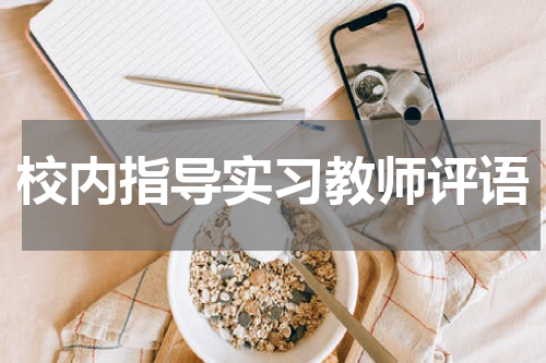 校内指导实习教师评语