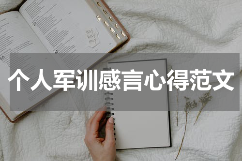 个人军训感言心得范文
