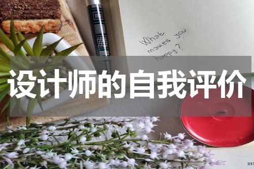 设计师的自我评价