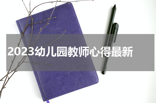 2023幼儿园教师心得最新