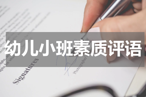 幼儿小班素质评语