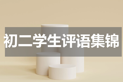 初二学生评语集锦