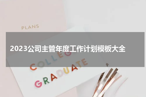 2023公司主管年度工作计划模板大全